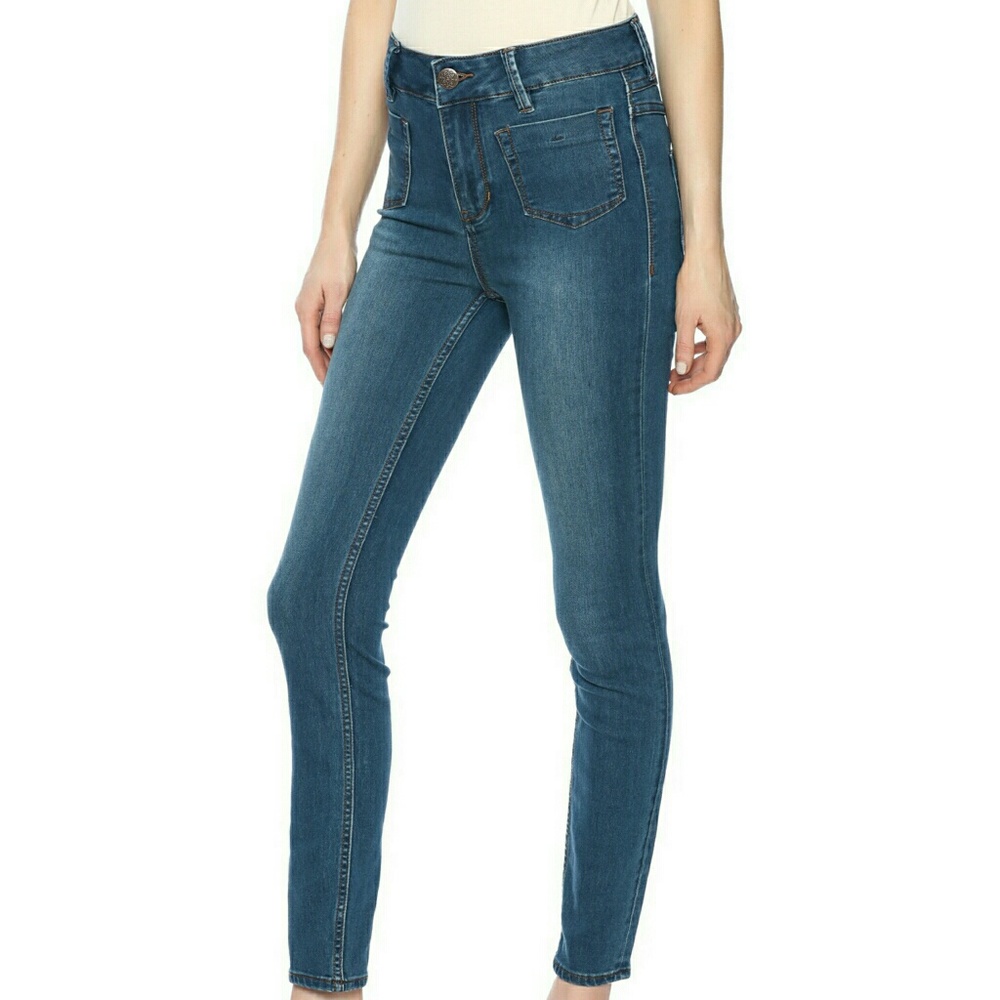 Free People High Waist Skinny Jeans